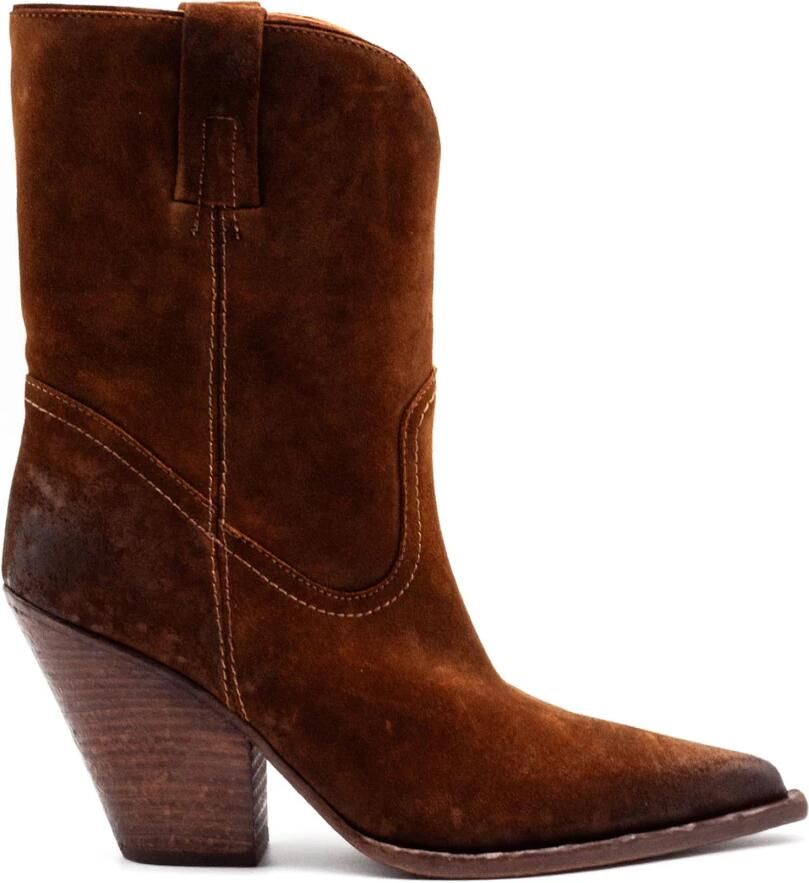 Elena Iachi Texan Suede Ankle Boot