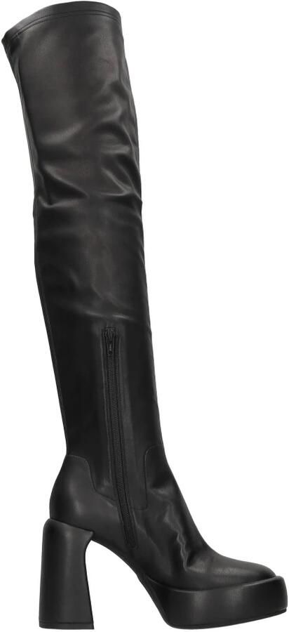 Roberto Cavalli Zwarte Leren Casual Trainers Sneakers Black Heren - Foto 3