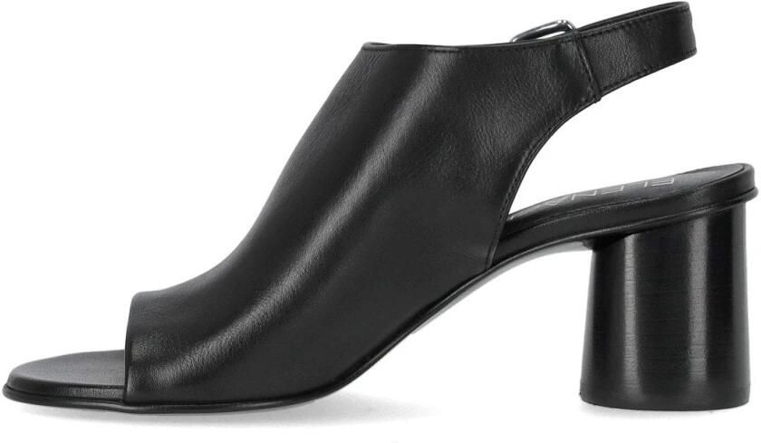 Elena Iachi Zijden sandaal met hak en open teen