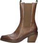 Elena Iachi Laarzen Leer Bruin Brown Dames - Thumbnail 7