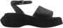 Elena Iachi Leren sandalen met rubberen sleehak van 60 mm - Thumbnail 1