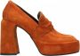 Elena Iachi Gebruikte Tas Bruine Suède Pumps Brown Dames - Thumbnail 1