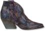 Elena Iachi Slangenprint Enkellaarsjes Multicolor Dames - Thumbnail 1