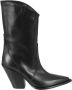 Elena Iachi Boots Pointed Toe Black Leather Cowboy Boots in zwart - Thumbnail 1