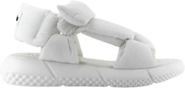 Elena Iachi Stoffen sandalen met verstelbare band