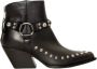 Elena Iachi Studded Leather Texano Boots - Thumbnail 1