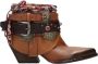 Elena Iachi Studded Leren Enkellaarzen - Thumbnail 1