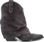 Elena Iachi Vintage suède cowboy laarzen Black Dames - Thumbnail 1