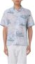 Eleventy Camp Kraag Shirt met Palmboomprint - Thumbnail 1