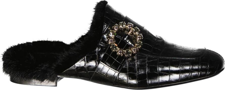 Eleventy Leren Bont Muiltjes