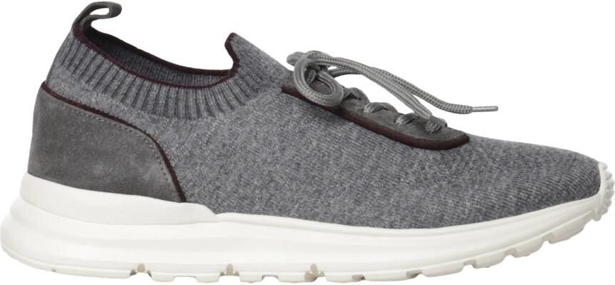 Eleventy Panelled Knit Sneakers