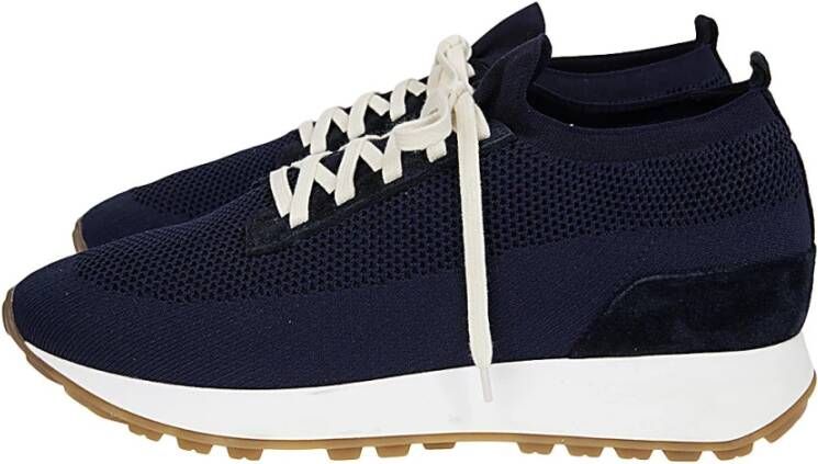 Eleventy Gebreide en Suède Hardloopschoenen