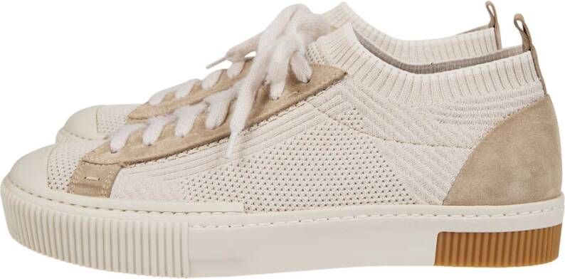 Eleventy Gebreide en Suède Sneakers