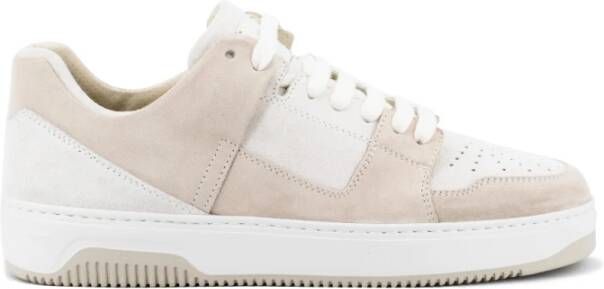 Eleventy Iconische Basketbalstijl Suède Sneakers Beige Heren