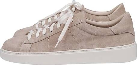 Eleventy Lage Tennissneakers van Zacht Suède