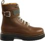 Eleventy Leren enkellaars met rubberen zool Brown Dames - Thumbnail 1