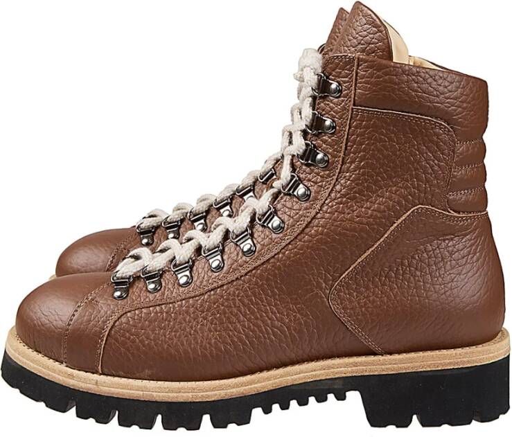 Eleventy Leren Veterschoen met Metalen Haken