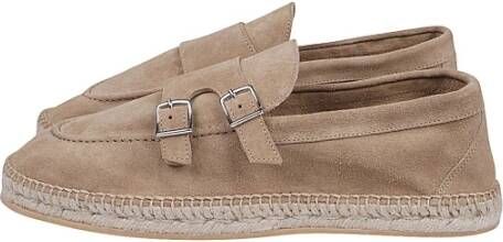 Eleventy Beige Platte Schoenen met Schuine Neus Beige Heren