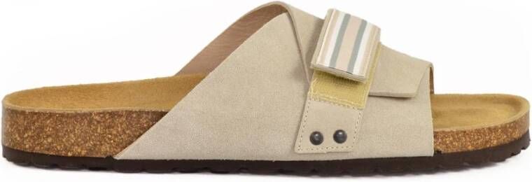 Eleventy Rubber Slip-On Sandaal met Rubberzool