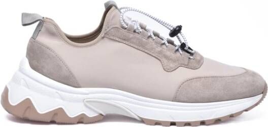 Eleventy Sneakers van neopreen en suède