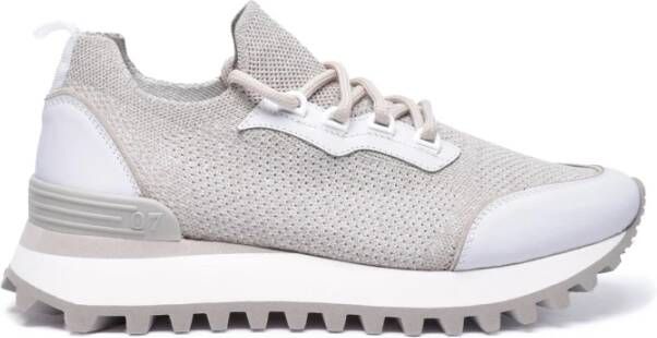 Eleventy Stoffen Sneakers met Rubberen Zool