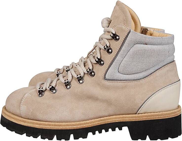 Eleventy Suède en leren wandelschoenen