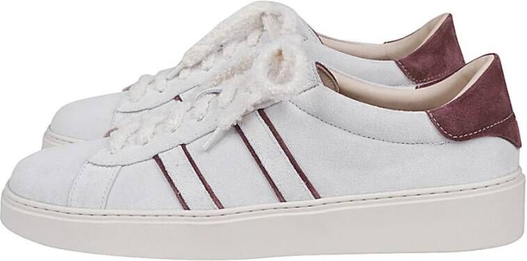 Eleventy Tweekleurige suède tennissneakers