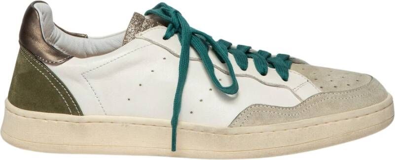 Elia Maurizi Handgemaakte Suède Sneaker met Metalen Details Multicolor Dames