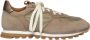 Elia Maurizi Hazelnoot Suède Runner met Metalen Details Gray Dames - Thumbnail 1