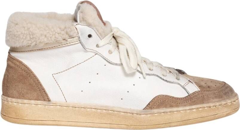 Elia Maurizi Sneakerboot van schapenwol in het wit Multicolor Dames