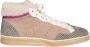 Elia Maurizi Taupe en Grijs Leren Sneaker Boot Multicolor Dames - Thumbnail 1