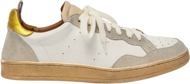 Elia Maurizi Witte Sneaker met Metalen Accenten White Dames