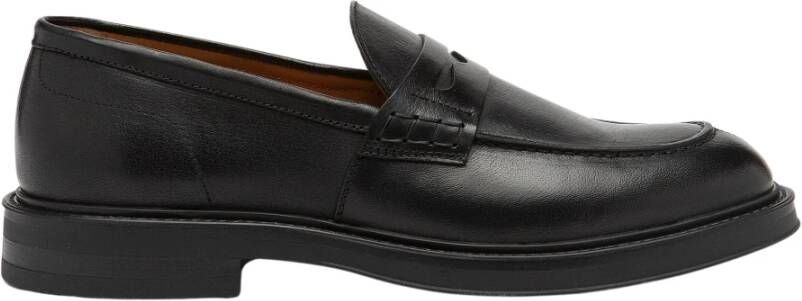 Elia Maurizi Zwarte Leren Loafer