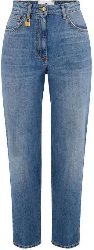 Elisabetta Franchi Balloon Jeans met Juwelen Hangslot