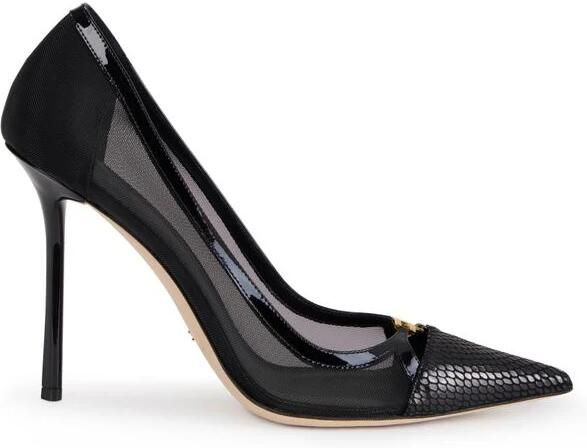 Elisabetta Franchi Mesh Pump met Python-effect Details - Foto 2