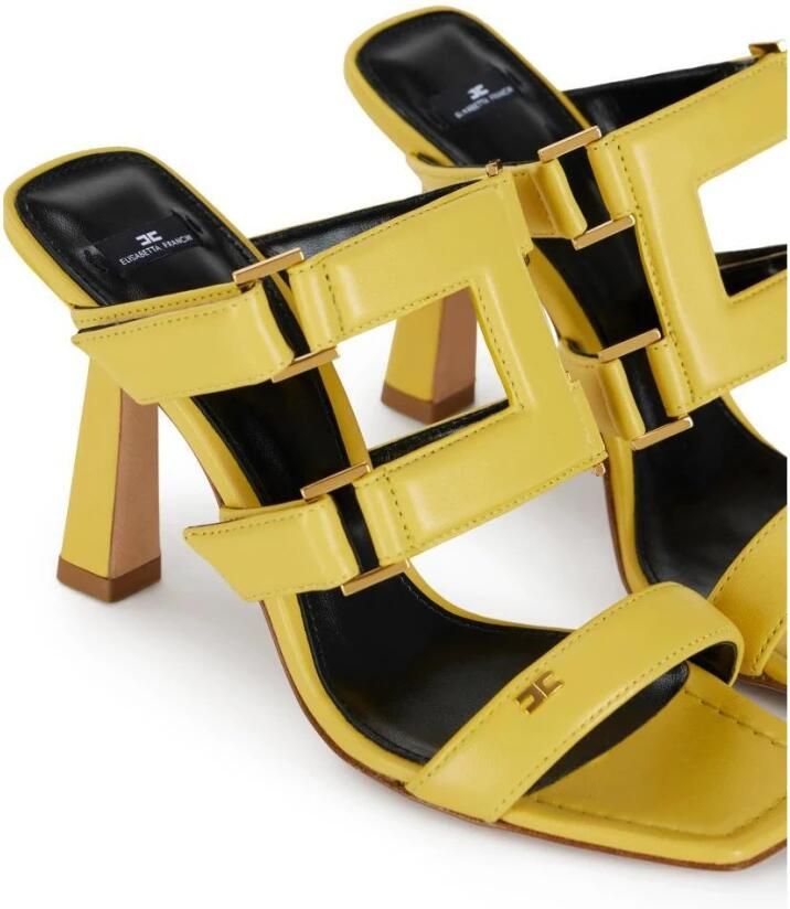 Elisabetta Franchi Nappa Leather Sandals - Foto 2