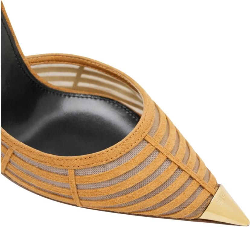 Elisabetta Franchi Suède Pumps met Juweel Logo - Foto 2