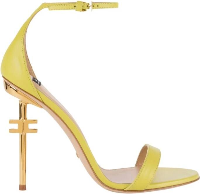 Elisabetta Franchi Gele Sandalen voor Vrouwen Yellow Dames