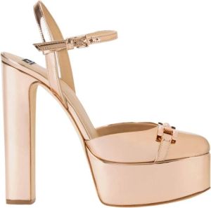 Elisabetta Franchi High Heel Sandals Beige Dames