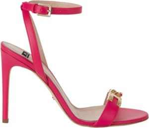 Elisabetta Franchi Hoge Hak Sandalen Roze Dames