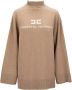 Elisabetta Franchi Hooggesloten trui van wol-cashmere met lange mouwen - Thumbnail 1