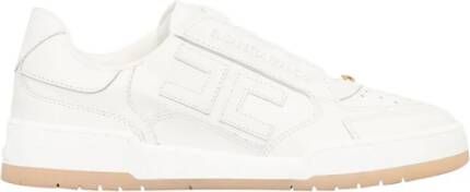 Elisabetta Franchi Ivory Sneakers Stijlvol en Comfortabel