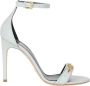 Elisabetta Franchi Leren sandalen Blue Dames - Thumbnail 1