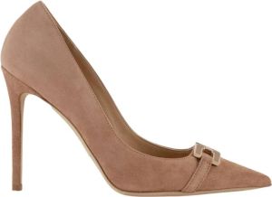 Elisabetta Franchi Nude Platte Schoenen voor Dames Beige Dames
