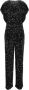 Elisabetta Franchi Paillet Jumpsuit met Boothals - Thumbnail 1