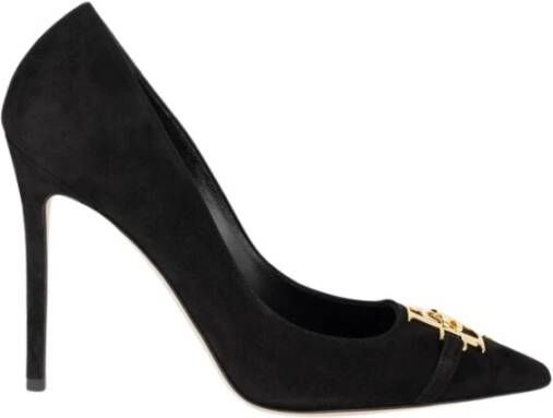 Elisabetta Franchi Platte Schoenen voor Vrouwen Black Dames