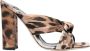 Elisabetta Franchi Sandalen met hoge hakken en dierenprint Beige Dames - Thumbnail 1