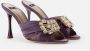 Elisabetta Franchi Satijnen sandaal met juwelen - Thumbnail 1