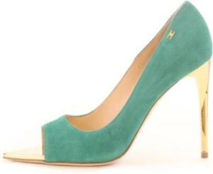 Elisabetta Franchi Smeraldo Décolleté Hakken Groen Dames