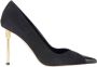 Elisabetta Franchi Zwarte Leren Pumps Beeldhouwhak - Thumbnail 1